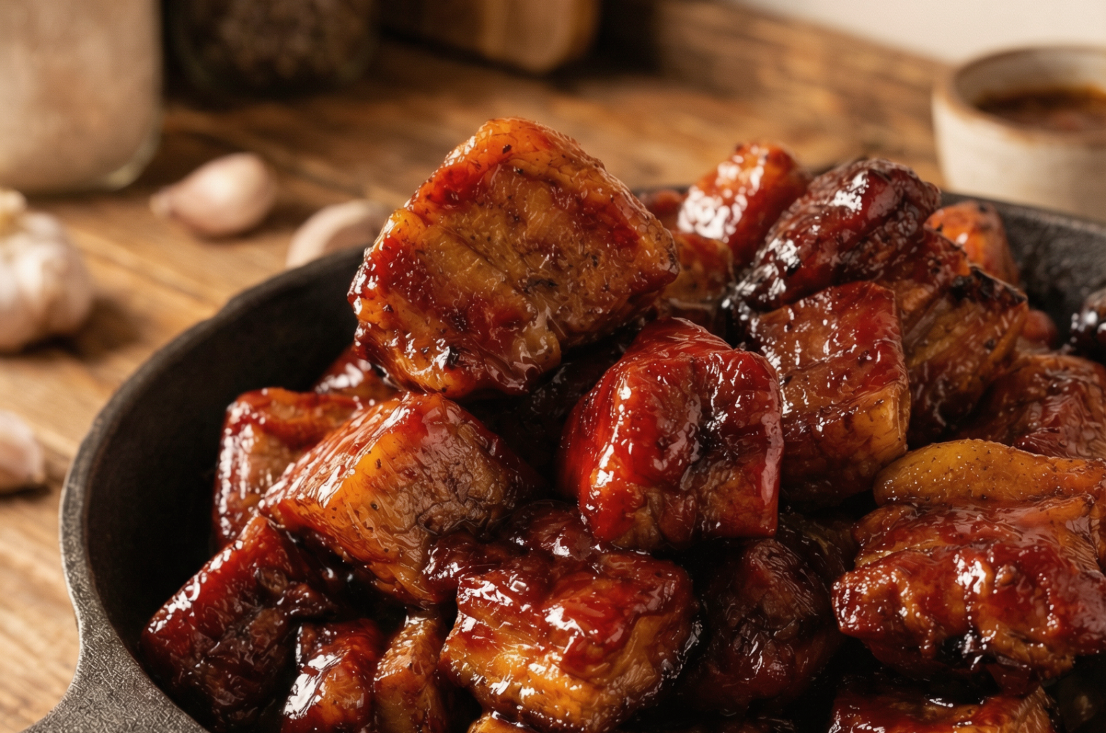 Sweet Smoky Pork Belly Burnt Ends Recipe
