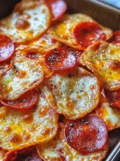 Crispy 2-Ingredient Air Fryer Pizza Chips
