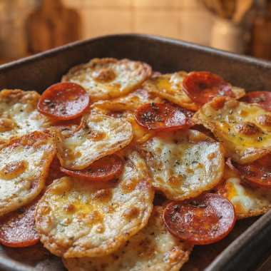 Crispy 2-Ingredient Air Fryer Pizza Chips.