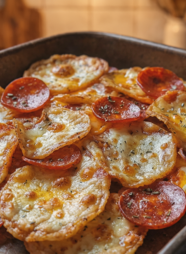 Crispy 2-Ingredient Air Fryer Pizza Chips.