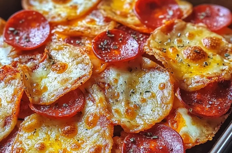 Crispy 2-Ingredient Air Fryer Pizza Chips