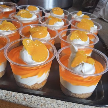 Jello cheesecake cup