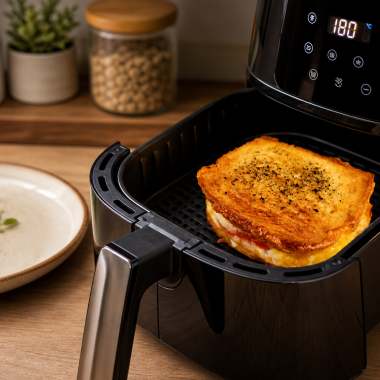 Air Fryer Grilled Ham and Cheese