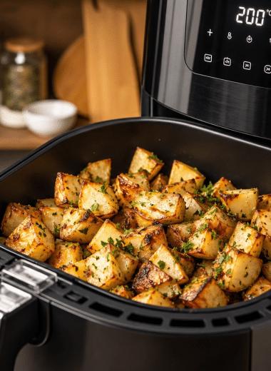 Air Fryer Potatoes and Onions