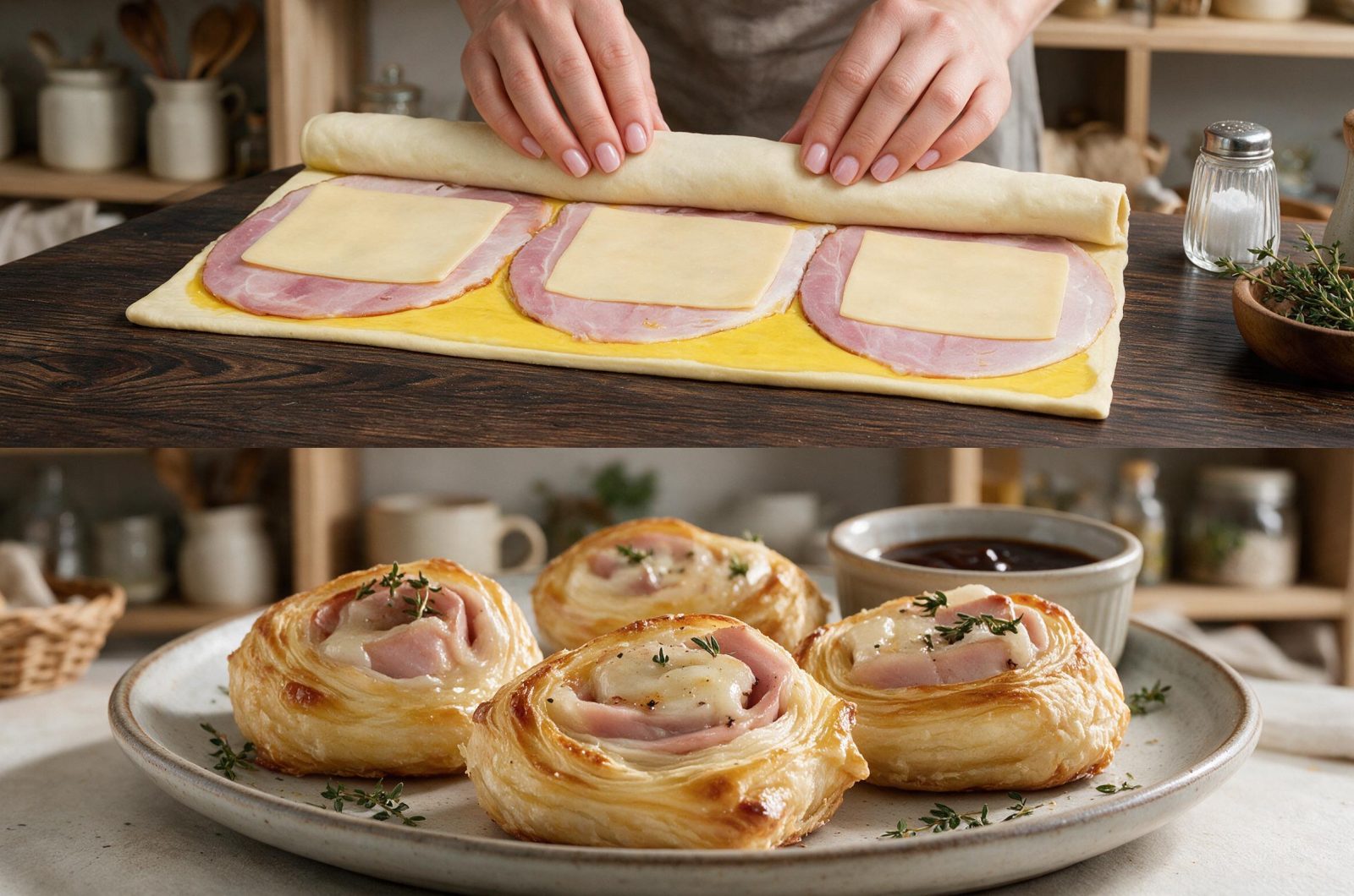 Ham and Cheese Puff Pastry