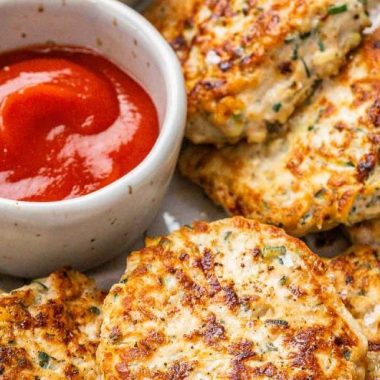 High Protein Chicken and Zucchini Fritters