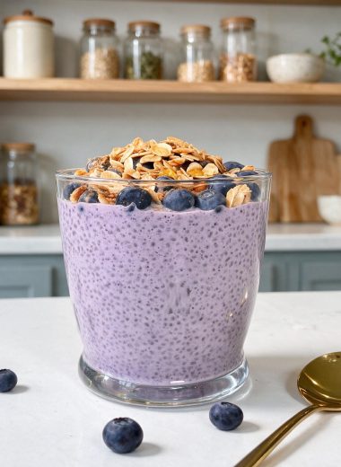 High-Protein Instant Blueberry Chia Pudding