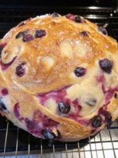 Blueberry Lemon Cream Cheese Bread