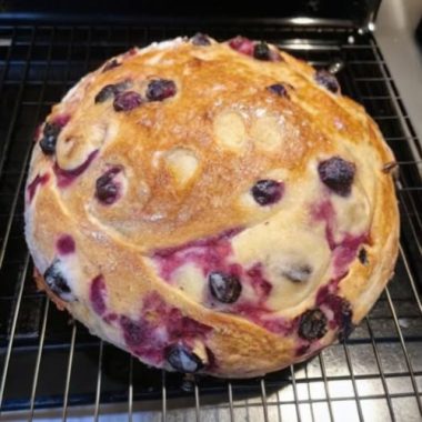 Blueberry Lemon Cream Cheese Bread