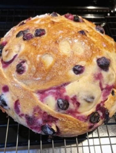 Blueberry Lemon Cream Cheese Bread