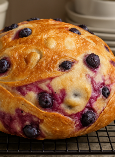 Blueberry Lemon Cream Cheese Bread