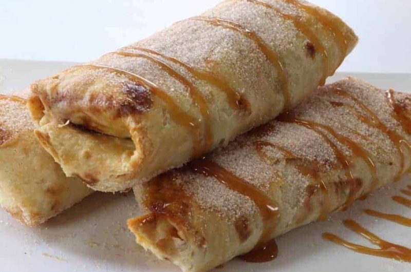 Air Fryer Apple Pie Taquitos