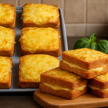 Crispy Air Fryer Cheddar Cheese Toast