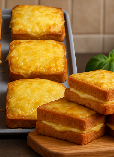 Crispy Air Fryer Cheddar Cheese Toast