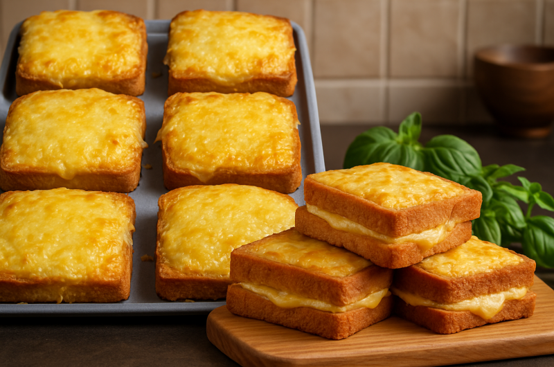 Crispy Air Fryer Cheddar Cheese Toast