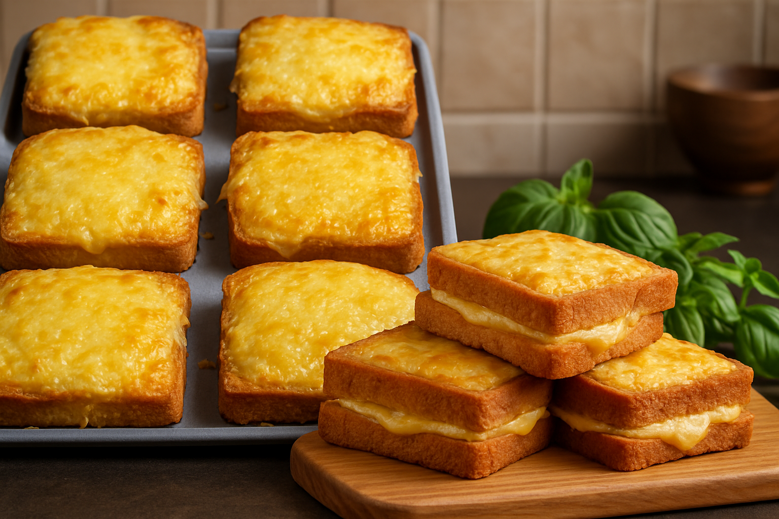 Crispy Air Fryer Cheddar Cheese Toast