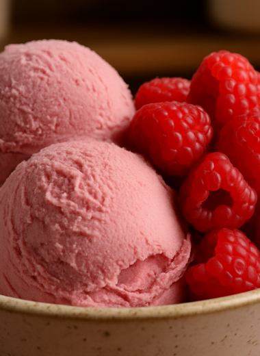 Thermomix Raspberry Ice Cream