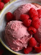 Thermomix Raspberry Ice Cream