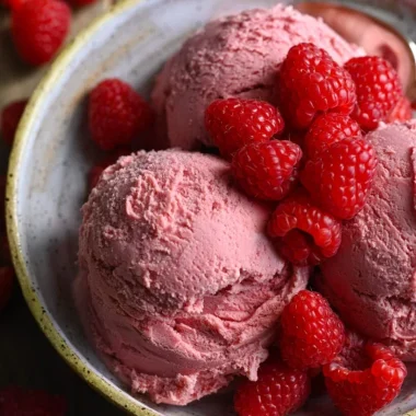 Thermomix Raspberry Ice Cream