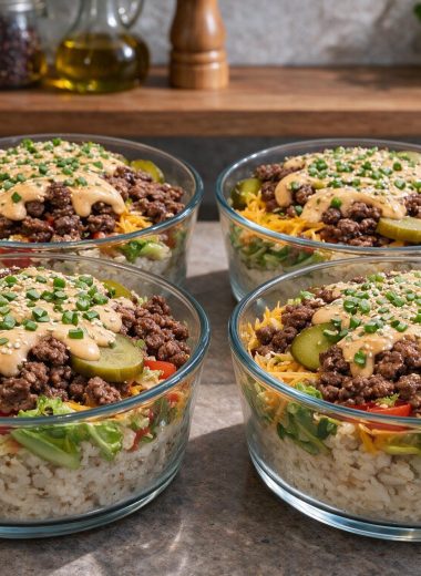 Big Mac Cheeseburger Protein Bowl