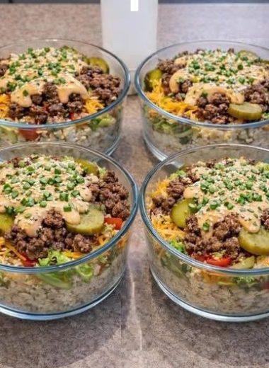 Big Mac Cheeseburger Protein Bowl