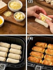 Crispy Air Fryer Cheese Bread Rolls