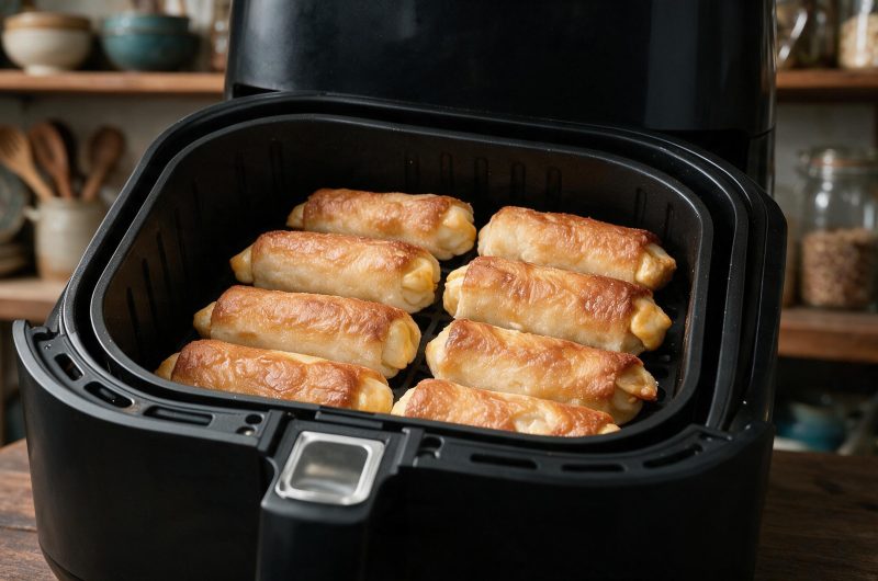 Crispy Air Fryer Cheese Bread Rolls