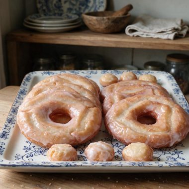 Soft & Fluffy Sourdough Glazed Donuts