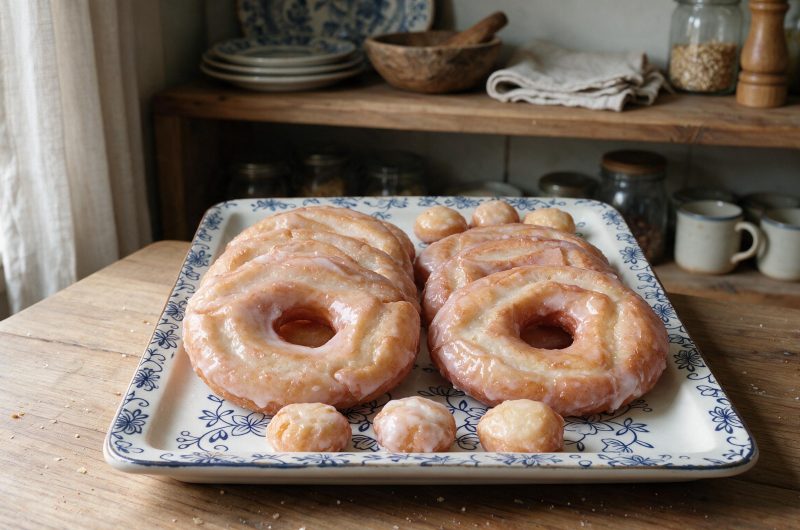 Soft & Fluffy Sourdough Glazed Donuts