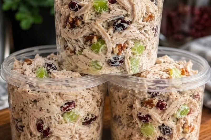 Creamy Cranberry Pecan Chicken Salad