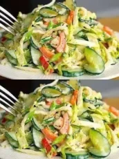Fresh Crunchy Cucumber Slim Salad