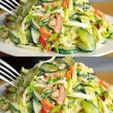 Fresh Crunchy Cucumber Slim Salad