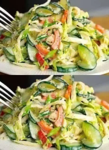 Fresh Crunchy Cucumber Slim Salad
