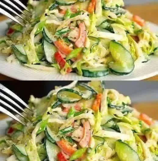 Fresh Crunchy Cucumber Slim Salad