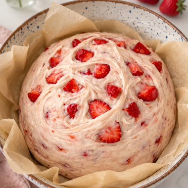 Strawberries and Cream Sourdough Bread