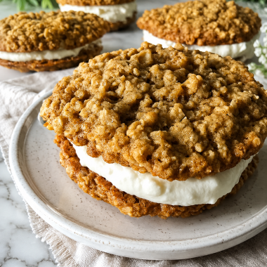 Homemade Sourdough Oatmeal Cream Pies