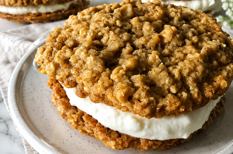 Homemade Sourdough Oatmeal Cream Pies