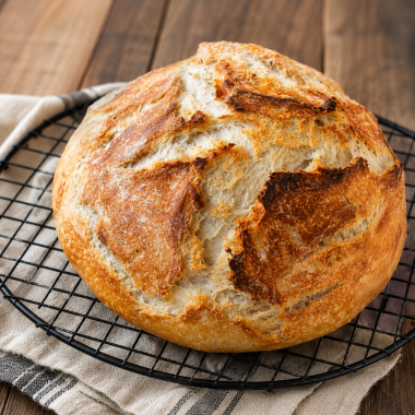 Easiest No-Knead Sourdough Discard Bread