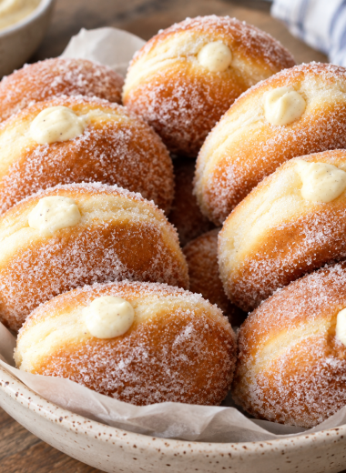 Sourdough Discard Custard-Filled Donuts