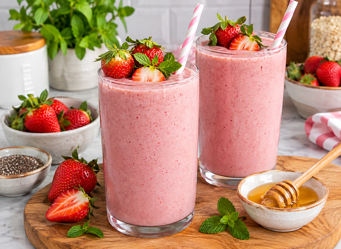 Healthy Strawberry Smoothie