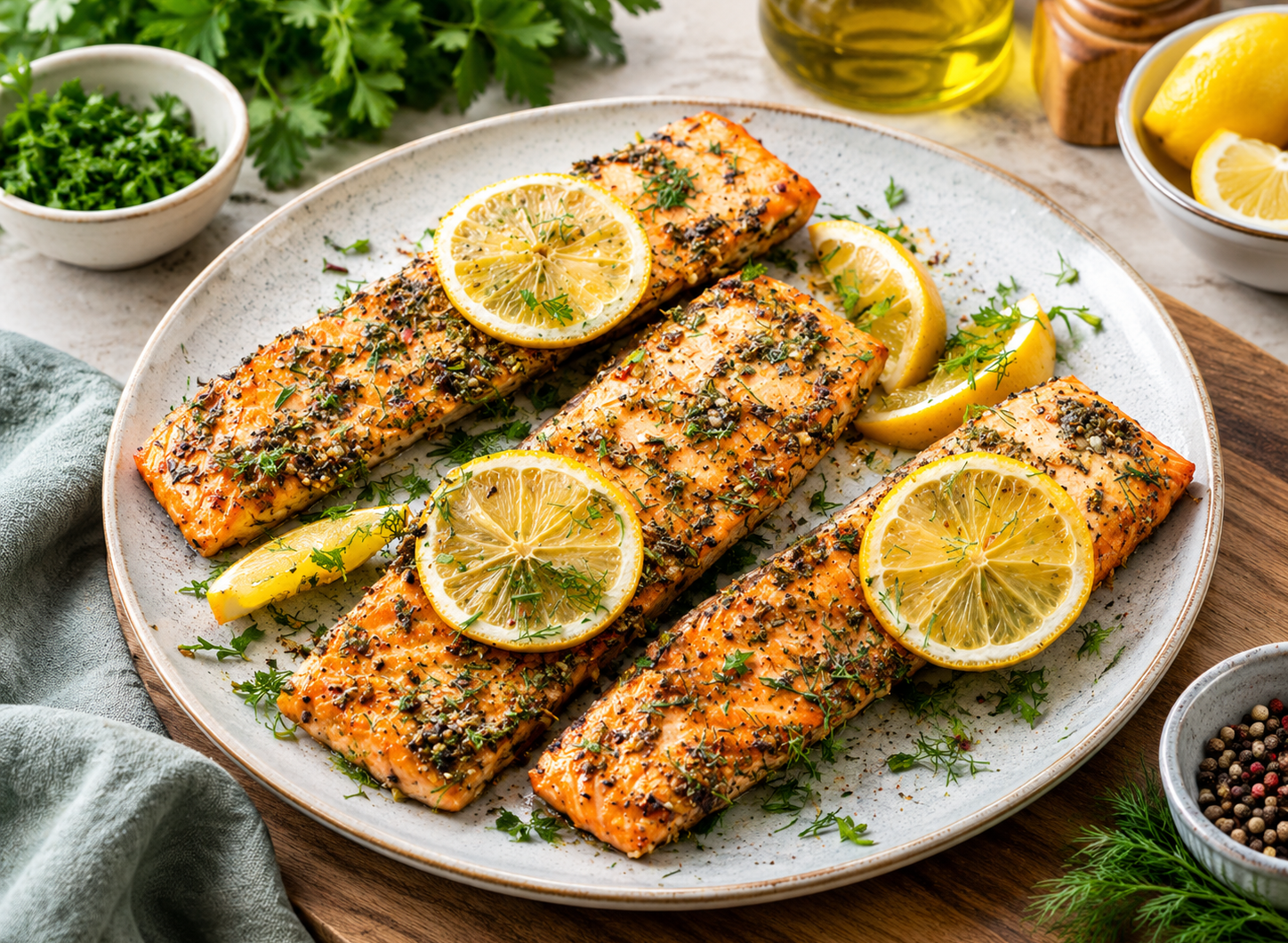 Healthy Baked Salmon