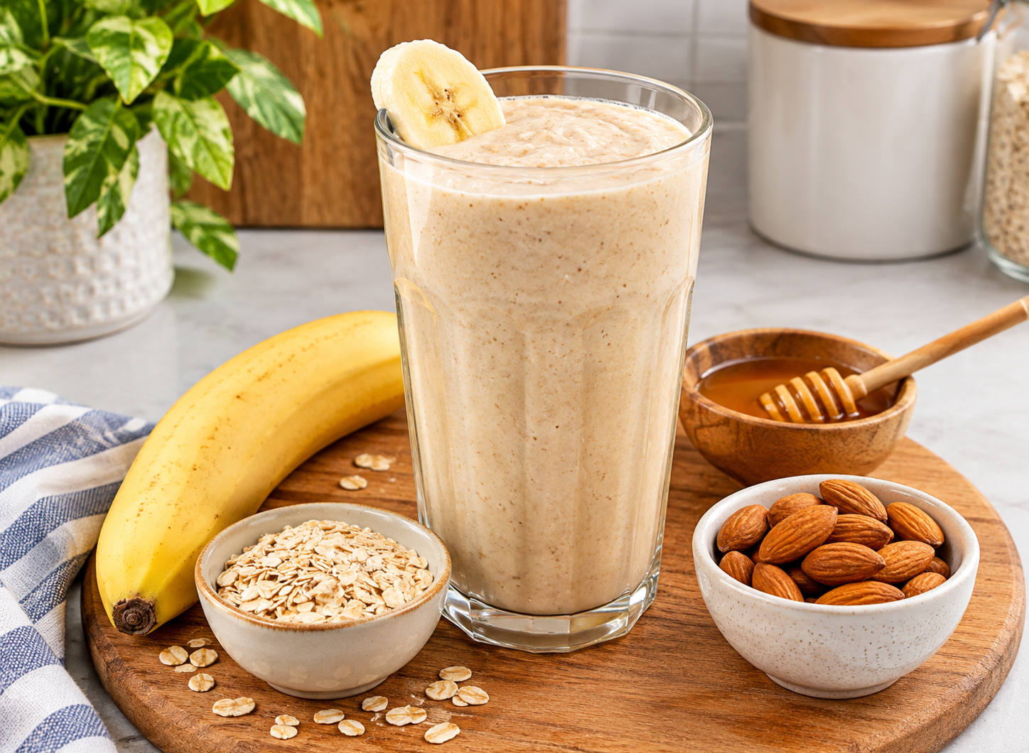 Healthy Banana Oatmeal Smoothie