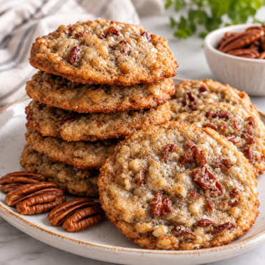Sourdough Discard Pecan Pie Cookies