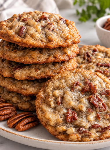 Sourdough Discard Pecan Pie Cookies